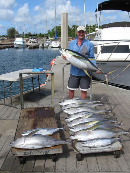 7-8-09
Big Tim was our only angler and he got a good old fashioned Yellowfin workout. Nice job Tim!

