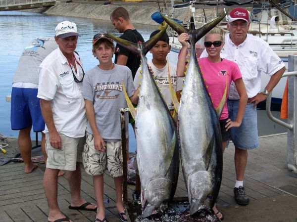 6-6-08
The Voytek family got into the AHI! Our junior anglers put a hurt on two really nice fish. Great work!

