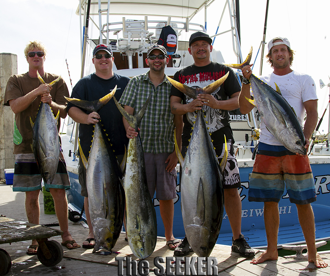 Ahi, Shibi Yellow Fin Tuna & Mahi Mahi on the The Seeker charter and its just the beginning of the season!
